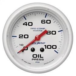 AutoMeter - AutoMeter 200777 Marine Mechanical Oil Pressure Gauge - Image 1