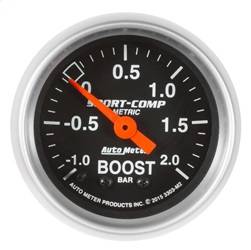 AutoMeter - AutoMeter 3303-M2 Sport-Comp Mechanical Boost/Vacuum Gauge - Image 1