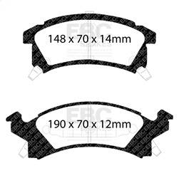 EBC Brakes - EBC Brakes S2KF1054 S2 Kits Greenstuff 2000 and USR Rotors - Image 1