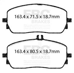EBC Brakes - EBC Brakes S12KF2273 Redstuff Pad and Plain Disc Rotor Kit - Image 1