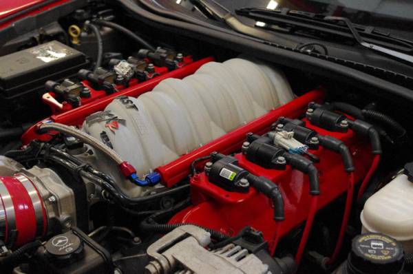 LSX Intake with Custom Valve Covers/Coil Brkts