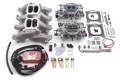 Air/Fuel Delivery - Intake Manifold/Carburetor Kit - Edelbrock - Edelbrock 2068 RPM Air-Gap Dual-Quad Intake Manifold/Carburetor Kit