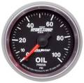 Gauges - Oil Pressure Gauge - AutoMeter - AutoMeter 3653 Sport-Comp II Electric Oil Pressure Gauge