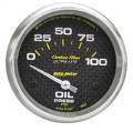 AutoMeter 4827 Carbon Fiber Electric Oil Pressure Gauge