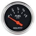 AutoMeter 1422 Designer Black Fuel Level Gauge