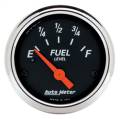 AutoMeter 1424 Designer Black Fuel Level Gauge