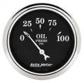 AutoMeter 1727 Old Tyme Black Oil Pressure Gauge