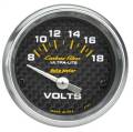 AutoMeter 4791 Carbon Fiber Electric Voltmeter Gauge