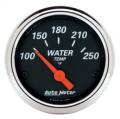 AutoMeter 1436 Designer Black Water Temperature Gauge