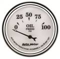 AutoMeter 1227 Old Tyme White II Oil Pressure Gauge