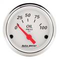 AutoMeter 1327 Arctic White Oil Pressure Gauge
