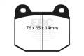 EBC Brakes DP41537R Yellowstuff Street And Track Brake Pads