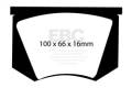 EBC Brakes DP3100C Redstuff Ceramic Low Dust Brake Pads