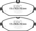 EBC Brakes DP32214C Redstuff Ceramic Low Dust Brake Pads