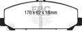 EBC Brakes - EBC Brakes DP61808 6000 Series Greenstuff Truck/SUV Brakes Disc Pads - Image 1