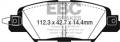 EBC Brakes DP33071C Redstuff Ceramic Low Dust Brake Pads