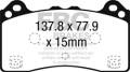 EBC Brakes DP42274R Yellowstuff Street And Track Brake Pads