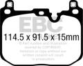 EBC Brakes DP42393R Yellowstuff Street And Track Brake Pads