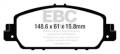 EBC Brakes DP43014R Yellowstuff Street And Track Brake Pads