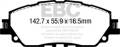 EBC Brakes UD2076 Ultimax OEM Replacement Brake Pads