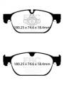 EBC Brakes UD1865 Ultimax OEM Replacement Brake Pads