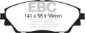 EBC Brakes UD1728 Ultimax OEM Replacement Brake Pads