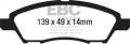 EBC Brakes UD1592 Ultimax OEM Replacement Brake Pads