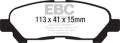 EBC Brakes - EBC Brakes DP61838 6000 Series Greenstuff Truck/SUV Brakes Disc Pads - Image 1