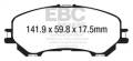 EBC Brakes DP63032 6000 Series Greenstuff Truck/SUV Brakes Disc Pads