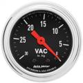 AutoMeter 2484 Traditional Chrome Mechanical Vacuum Gauge