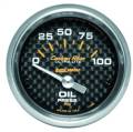 AutoMeter 4727 Carbon Fiber Electric Oil Pressure Gauge