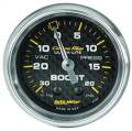 AutoMeter 4701 Carbon Fiber Mechanical Boost/Vacuum Gauge