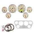 AutoMeter 7048-AB Antique Beige 6 Gauge Set RPM/MPH/Fuel/Oil/Wtr/Bat