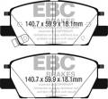 EBC Brakes DP43068R Yellowstuff Street And Track Brake Pads