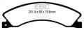 EBC Brakes DP63021 6000 Series Greenstuff Truck/SUV Brakes Disc Pads