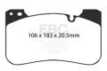 EBC Brakes DP32331C Redstuff Ceramic Low Dust Brake Pads