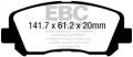 EBC Brakes UD16401 Ultimax OEM Replacement Brake Pads