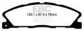 EBC Brakes DP43019R Yellowstuff Street And Track Brake Pads