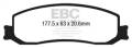 EBC Brakes DP63000 6000 Series Greenstuff Truck/SUV Brakes Disc Pads