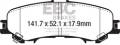 EBC Brakes ED93089 Orangestuff 9000 Series Race Brake Pads