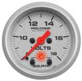 AutoMeter 4383 Ultra-Lite Electric Voltmeter Gauge