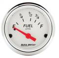 AutoMeter 1316 Arctic White Fuel Level Gauge