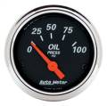 AutoMeter 1426 Designer Black Oil Pressure Gauge