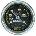 AutoMeter 4703 Carbon Fiber Mechanical Boost/Vacuum Gauge