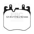 EBC Brakes S12KF2215 S12 Kits Redstuff and RK Rotors