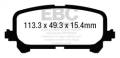 EBC Brakes UD1724 Ultimax OEM Replacement Brake Pads