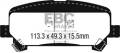 EBC Brakes UD1806 Ultimax OEM Replacement Brake Pads