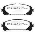 EBC Brakes UD2304 Ultimax OEM Replacement Brake Pads
