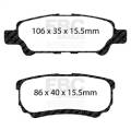 EBC Brakes DP21563 Greenstuff 2000 Series Sport Brake Pads