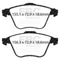 EBC Brakes DP21574 Greenstuff 2000 Series Sport Brake Pads